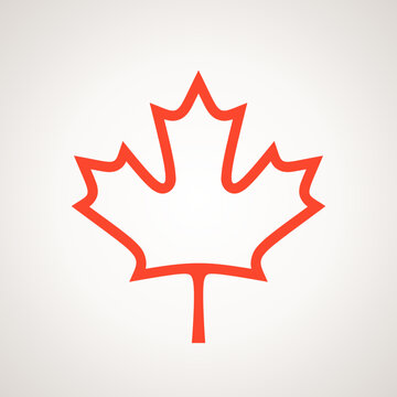 Maple Leaf - symbol from the flag of Canada