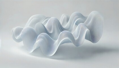 Floating Waves of Translucent Curves: A Minimalist Abstract Expression of Light and Form