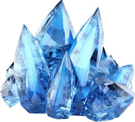 Sparkling blue crystals