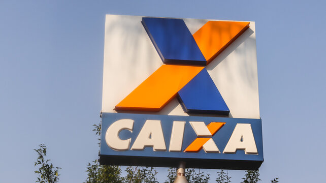 Ag&ecirc;ncia do banco da caixa economica federal. Foto feita em S&atilde;o Paulo, Brasil em 04 Setembro 2024