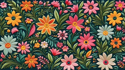 seamless embroidery floral pattern,seamless embroidery floral pattern
