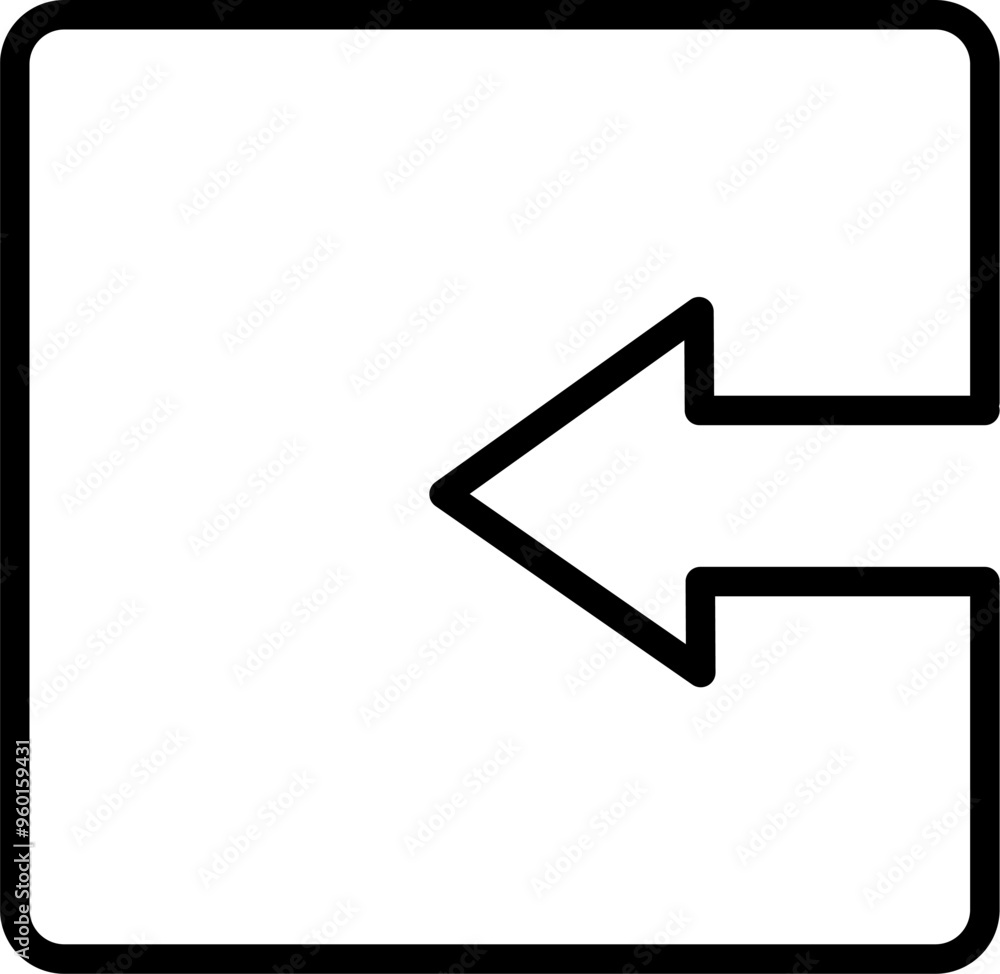 Poster entrance arrow icon. login arrow vector icon. replaceable vector design.