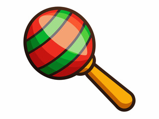 Maracas Icon on Transparent Background