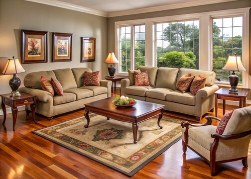 Spacious living room furniture in Roanoke, Virginia, for sale by owner on Craigslist