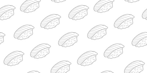 sushi pattern background. Japanese food seamless pattern background. sushi seamless pattern background. doodle sushi pattern background.