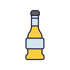 wine color line icon with white background vector stock illustration