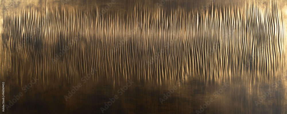 Poster a bronze textured surface with a brushed finish, showcasing fine, parallel lines that add a soft, li