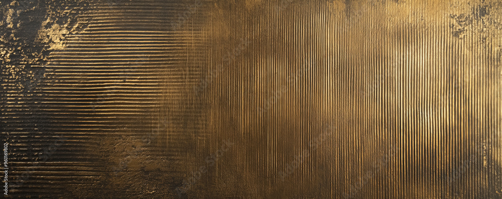 Poster a bronze textured surface with a brushed finish, showcasing fine, parallel lines that add a soft, li