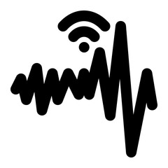 earthquake, detection, detector, internet, internet of things outline icon