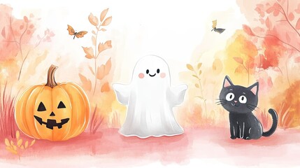 Smiling Halloween Characters