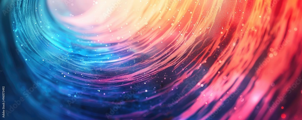 Poster a vibrant swirl of colors creating a mesmerizing abstract pattern that evokes energy and motion.