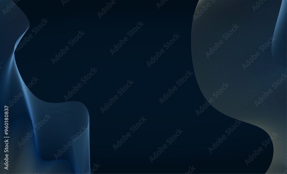 Poster background wave particle digital gradient colorful