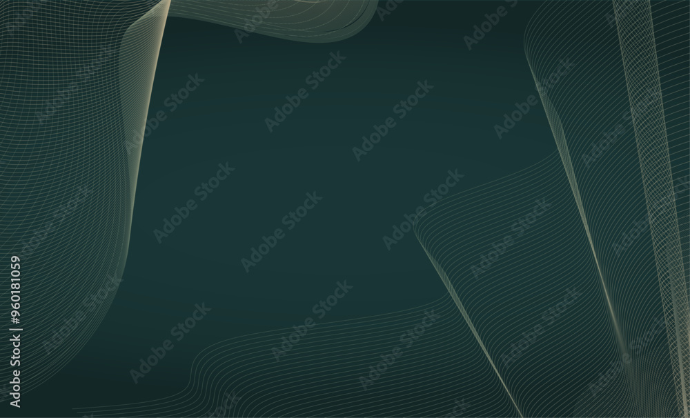 Aufkleber background wave particle digital gradient colorful
