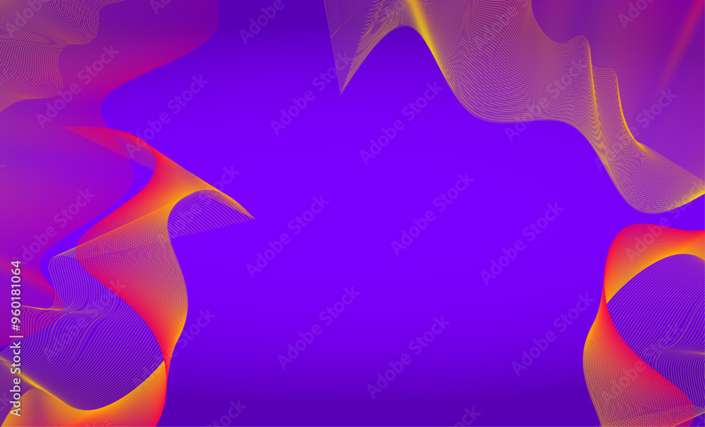 Aufkleber data visualization dynamic wave pattern vector