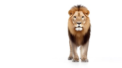 Fototapeta premium lion isolated on white background