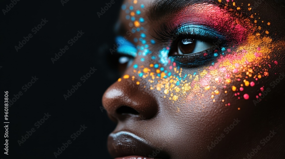 Poster an abstract image with a black and brown gradient background, showcasing subtle textural details, su
