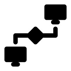 interoperability, network, internet, connection, internet of things solid or glyph icon