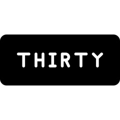 Thirty Icon
