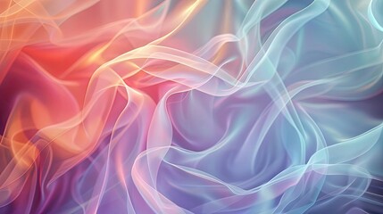 Obraz premium A mesmerizing blend of vibrant colors and flowing textures, creating an ethereal and dreamy atmosphere in soft hues.