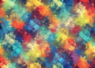Vibrant Colorful Abstract Artwork Blended Texture Design Dynamic Pattern