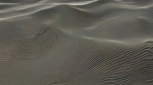Beautiful abstract wave background with rough, rocky texture effect, grey and brown colour rendered in 3d