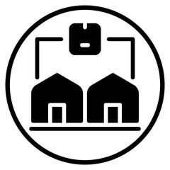 distribution glyph icon