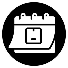 calendar glyph icon