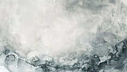Fototapeta premium Monochrome watercolor background with soft brushstroke texture