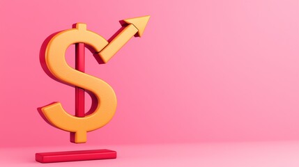 Illustration of a shrinking dollar sign with a downward arrow, representing declining interest rates