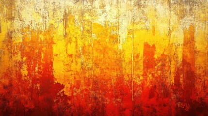 Fototapeta premium Abstract Grunge Texture with Yellow and Red Tones