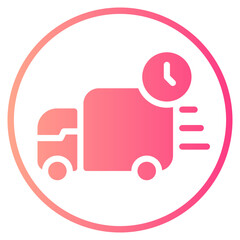 fast delivery gradient icon
