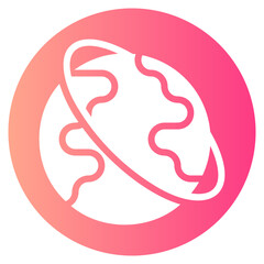 worldwide shipping gradient icon