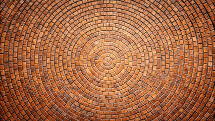 Naklejka premium Circular brick pattern background texture perfect for adding depth and interest to any design project