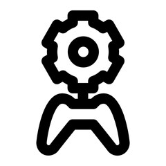 game, strategic, gaming, artificial intelligence, ai outline icon