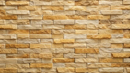 Stone wall pattern background in light brown, perfect for interior or exterior brick wall decoration