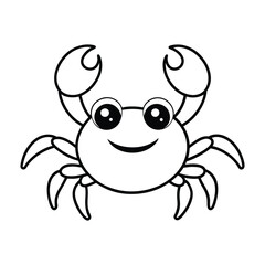 Crab Drawing Design Vector Illustration Clipart Eps