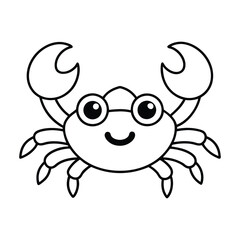 Crab Drawing Design Vector Illustration Clipart Eps