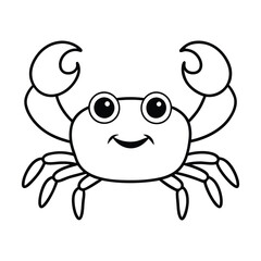 Crab Drawing Design Vector Illustration Clipart Eps