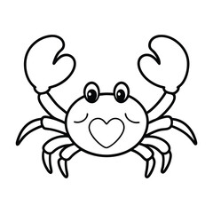 Crab Drawing Design Vector Illustration Clipart Eps
