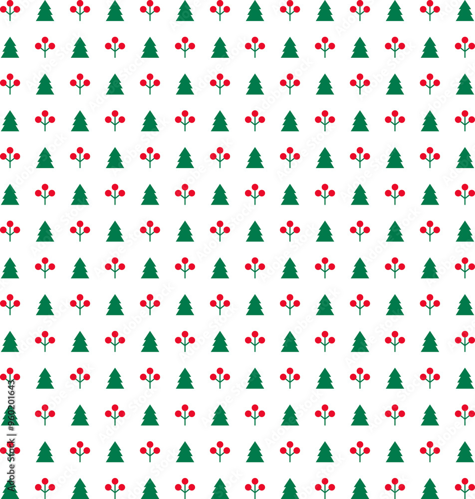 Poster a cute pattern illustration background with a december christmas concept. a pattern of a combination