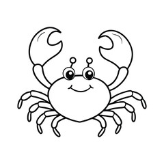 Crab Drawing Design Vector Illustration Clipart Eps