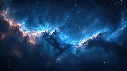 Fototapeta premium Galaxy background illustration with stars, space galaxy background, background with space, milky way supernova