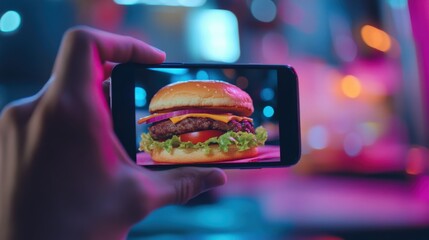 The man paying the restaurant bill with his mobile phone