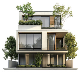 Fototapeta premium Modern eco-friendly urban home