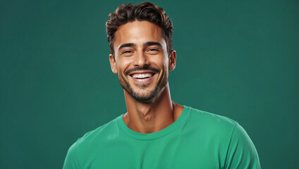 Obraz premium Handsome Man Smiling and Laughing
