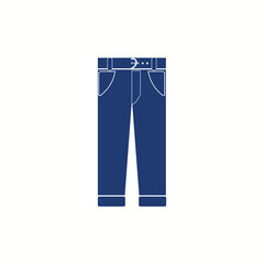 jeans icon. Simple illustration of jeans vector icon for web design Vector