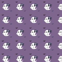 cute ghost pattern, kawaii ghosts, halloween seamless pattern, spooky but cute design, ghost vector, adorable ghost illustration, playful ghost print, whimsical halloween design, ghost wallpaper, ghos