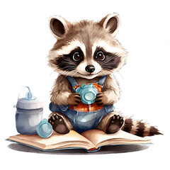 Baby raccoon