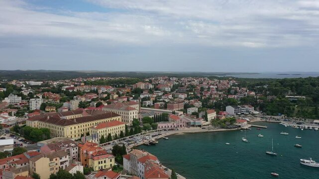 Scenic view along Obala Vladimira Nazora in Rovinj