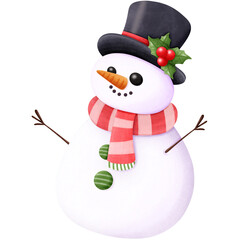 snowman with hat